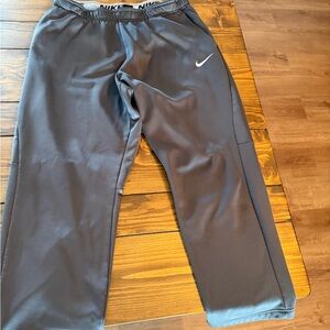 Nike Gray Dri-FIT Sweatpants with Black Accents